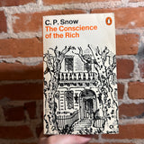 The Conscience of the Rich - C.P. Snow - 1972 Penguin Books Paperback