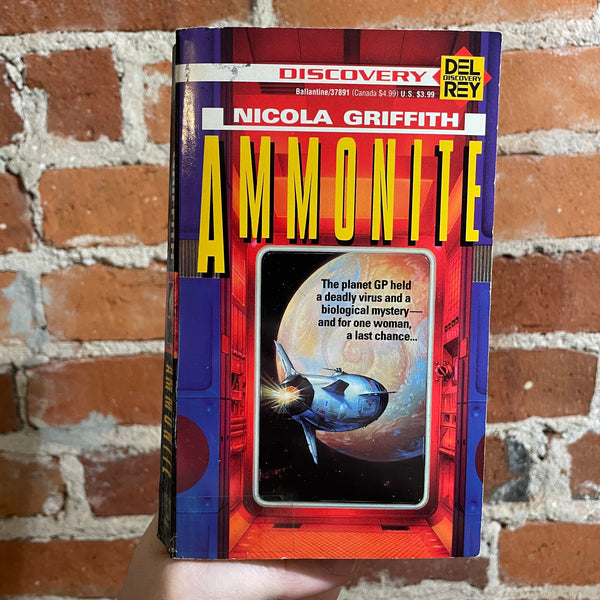 Ammonite - Nicola Griffith - 1983 1st Del Rey Books Paperback - Bruce Jensen Cover