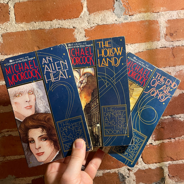 Dancers at the End of Time Trilogy Paperback Bundle - Michael Moorcock - Ace Books - Robert Gould Covers