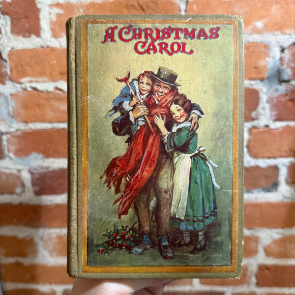 A Christmas Carol - Charles Dickens - 1927 Illustrated The Saalfield Publishing Company Hardback