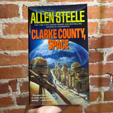 Clarke County, Space - Allen Steele - 1990 Ace Books Paperback - Syd Dutton Cover