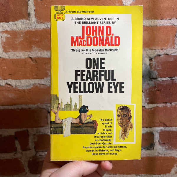 One Fearful Yellow Eye - John D. MacDonald - 1966 Fawcett Gold Medal Book Paperback