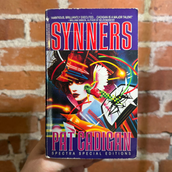 Synners - Pat Cadigan - 1991 Bantam Books Paperback - Francisco Maruca Cover