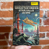 When The Green Star Calls - Lin Carter - Lin Carter - 1973 Daw Books Paperback - Luis Dominguez Cover