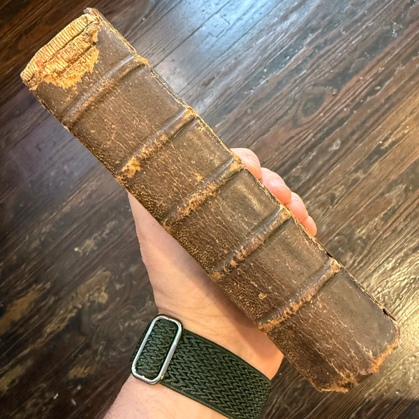 Antique German New Testament — Evangelium St. Matthäus — Early 18th–19th Century Leatherbound Pocket Bible