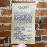 Existentialism and Human Emotions - Jean-Paul Sartre 1957 Philosophical Library Paperback