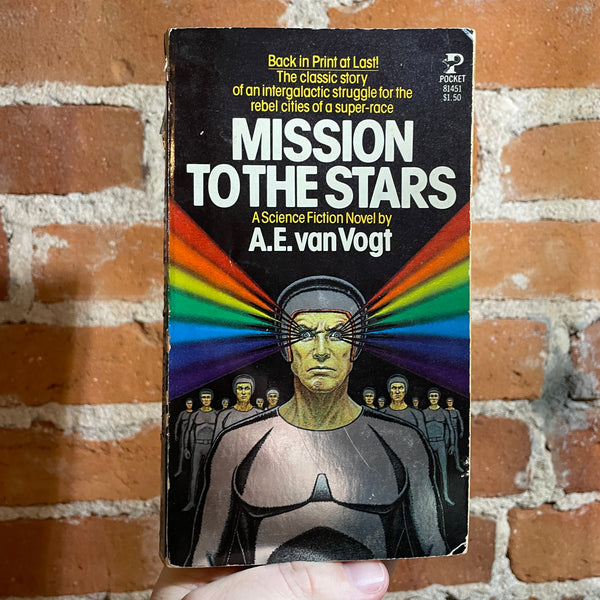 Mission to the Stars - A.E. van Vogt - 1977 Pocket Books Paperback - Foil Embossed Cover