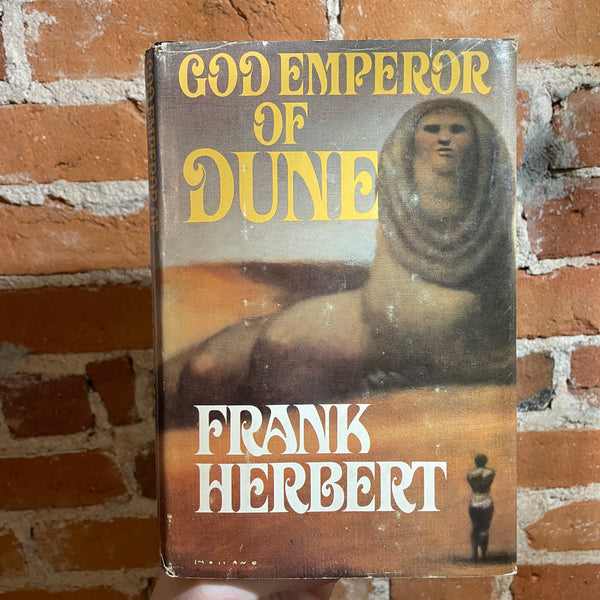 God Emperor of Dune - Frank Herbert 1981 BCE GP Putnam Sons Hardback - Brad Holland Cover