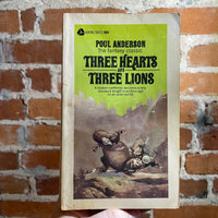 Three Hearts & Three Lions - Poul Anderson - 1970 Avon Books Paperback - Jeff Jones Cover