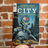 City - Clifford D. Simak - 1952 Ace Books Paperback - Ed Valigursky Cover