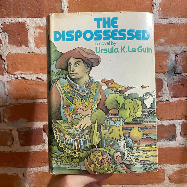The Dispossessed - Ursula K. Le Guin - 1974 BCE Harper & Row Hardback GC 21Q - Fred Winkowski Cover
