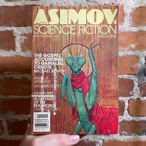 The Gospel According to Gamaliel - Michael Bishop - Asimov Magazine Nov. 1983 - Wayne D. Barlowe Cover