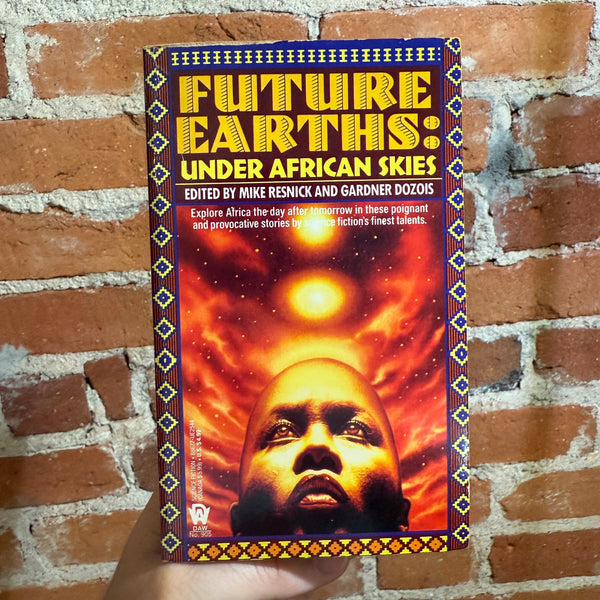 Future Earths: Under African Skies - Edited by Mike Resnick & Gardner Dozois - 1993 Daw Books Paperback - Peter Gudynas Cover
