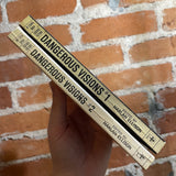 Dangerous Visions 1 & 2 - Edited by Harlan Ellison - Paperback Bundle - Don Punchatz Covers