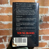 Young Blood - Katina Alexis - 1982 1st Tor Books Paperback - Foil Embossed Attila Hejja Cover