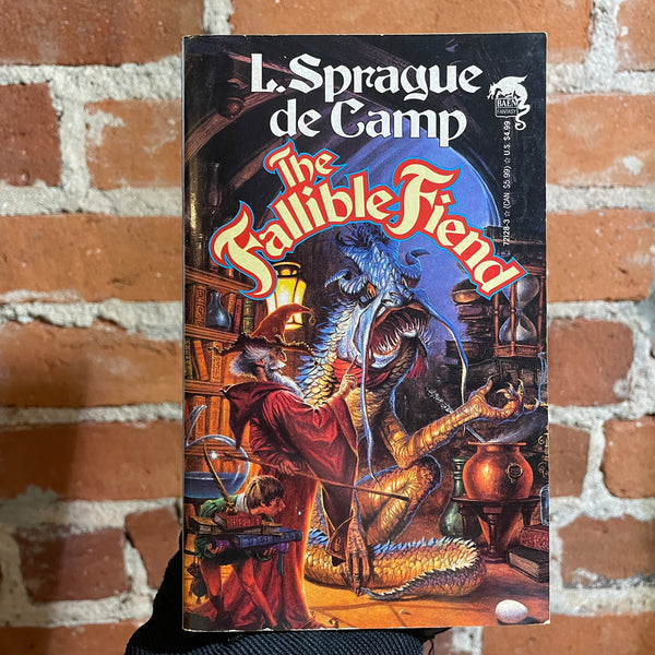 The Fallible Fiend - L. Sprague de Camp - 1992 Baen Books Paperback - Darrell Sweet Cover