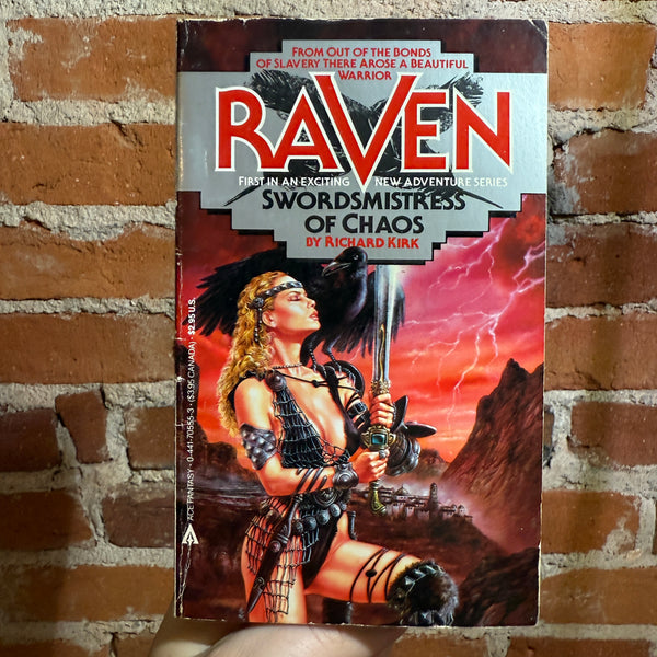 Raven: Swordsmistress of Chaos - Richard Kirk - 1987 Ace Books Paperback - Royo Cover
