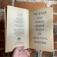 No Exit and Three Other Plays - Jean-Paul Sartre - Jean Carlu Cover - 1949 Vintage Books Paperback