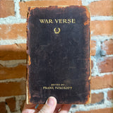 War Verse - Edited by Frank Foxcroft - 1918 8th Thomas Y Crowell Company Publishers Hardback