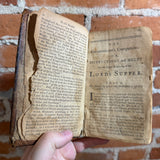 The Communicant’s Companion; or, Instructions and Helps for the Right Receiving of the Lord’s Supper - Matthew Henry - 1747 Glasgow Antique Leatherbound Religious Manual