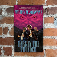 Darkly The Thunder - William W Johnstone - 1990 1st Zebra Horror Paperback
