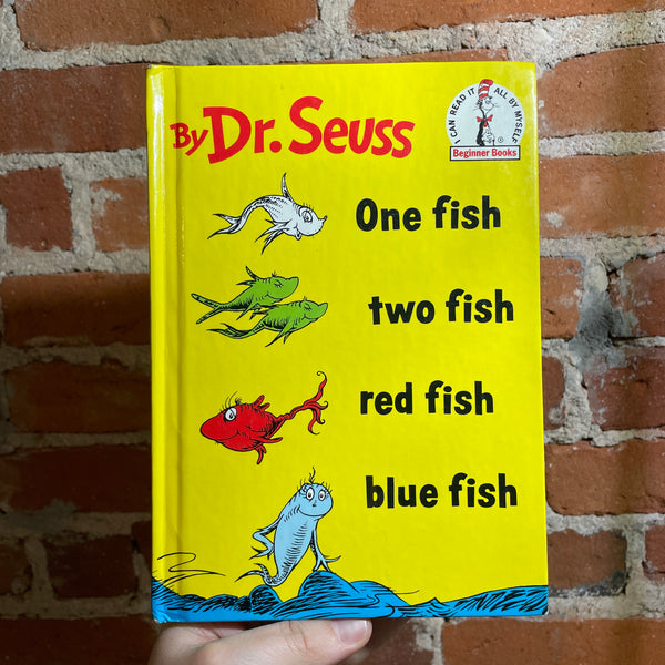 One Fish, Two Fish, Red Fish, Blue Fish - Dr. Seuss - Grolier BCE Beginner Books Hardback