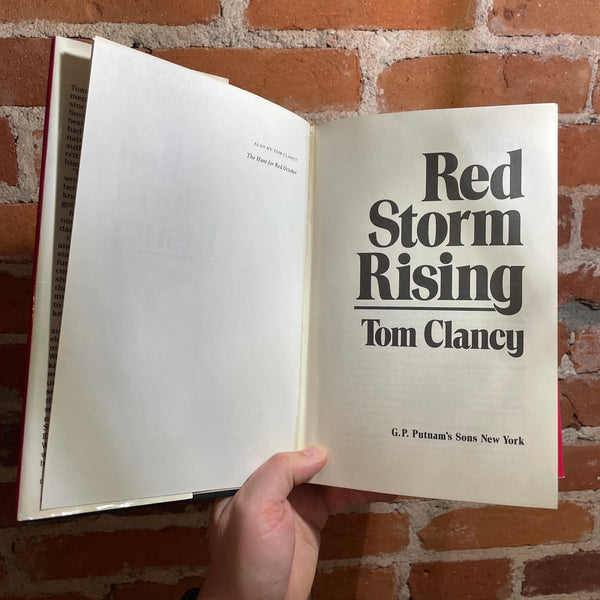 Red Rising Tom Clancy Red Storm Rising - Tom Clancy - 1986 Putnam Hardback – Postmarked from ...