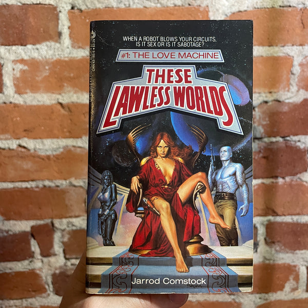 These Lawless Worlds #1 The Love Machine - Jarrod Comstock - 1984 1st Pinnacle Books Paperback - Jerry Bingham Cover