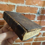 Antique German New Testament — Evangelium St. Matthäus — Early 18th–19th Century Leatherbound Pocket Bible