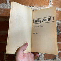Flashing Swords! #1 - Edited by Lin Carter - 1973 1st Dell Books Paperback - Frank Frazetta Cover