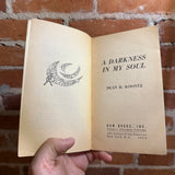 A Darkness In My Soul - Dean R. Koontz - 1972 Daw Books Paperback #12 - Jack Gaughan Cover Reading Copy