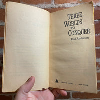 Three Worlds to Conquer - Poul Anderson - 1964 Pyramid Books Paperback - Jack Gaughan Cover