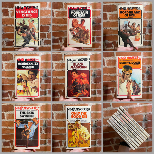 Ninja Master #1-8 - Wade Barker - Warner Books Paperback Bundle
