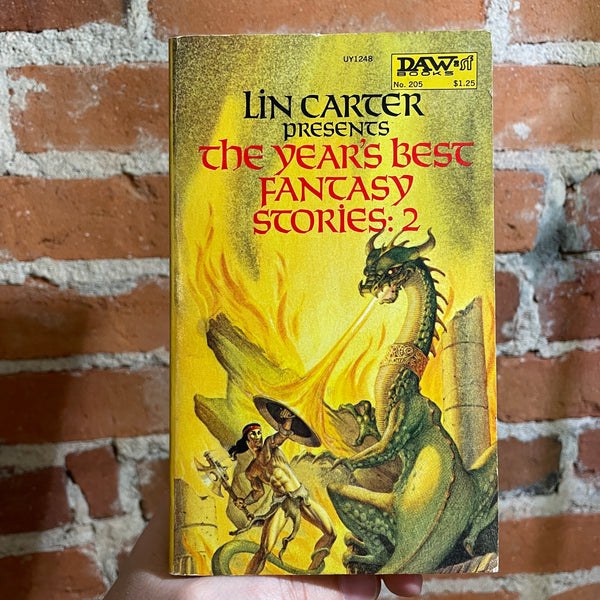 The Year’s Best Fantasty Stories: 2 - Lin Carter - Daw Books Paperback #205 - George Barr Cover