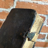 Antique German New Testament — Evangelium St. Matthäus — Early 18th–19th Century Leatherbound Pocket Bible