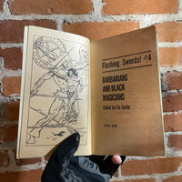 Flashing Swords #4: Barbarians and Black Magicians - Lin Carter - 1977 Dell Books Paperback