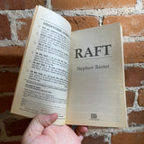 Raft - Steven Baxter - 1992 ROC Paperback - Bob Eggleton Cover (Foil Embossed Edition)