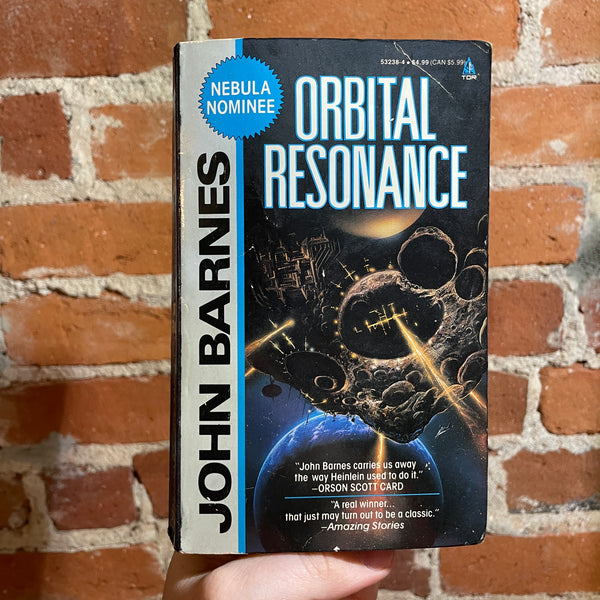 Orbital Resonance - John Barnes - 1992 Tor Books Paperback - Bob Eggleton Cover