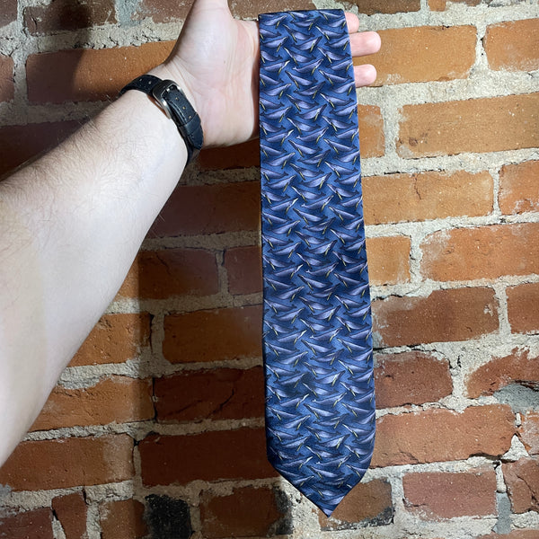 Vintage Blue Whale Tie - Facets