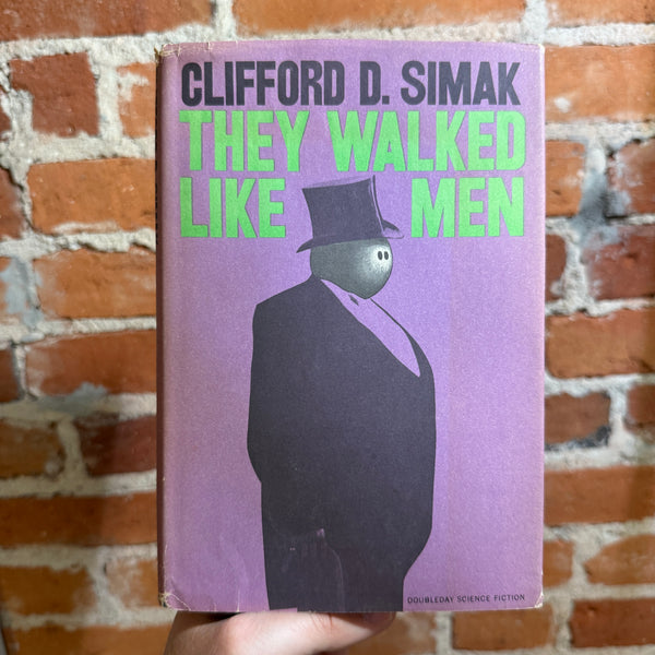 They Walked Like Men - Clifford D. Simak - 1962 BCE Doubleday Hardback Lawrence Ratzin Cover -  GC E1