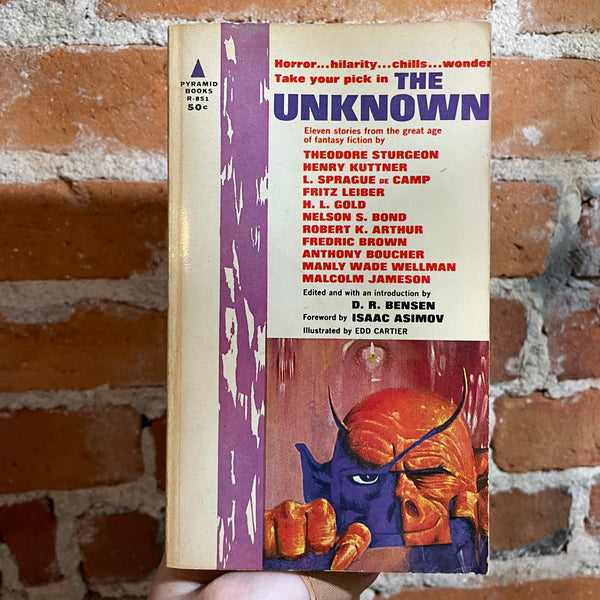 The Unknown - Edited by D.R. Bensen 1963 Pyramid Books Paperback - John Schoenherr Cover