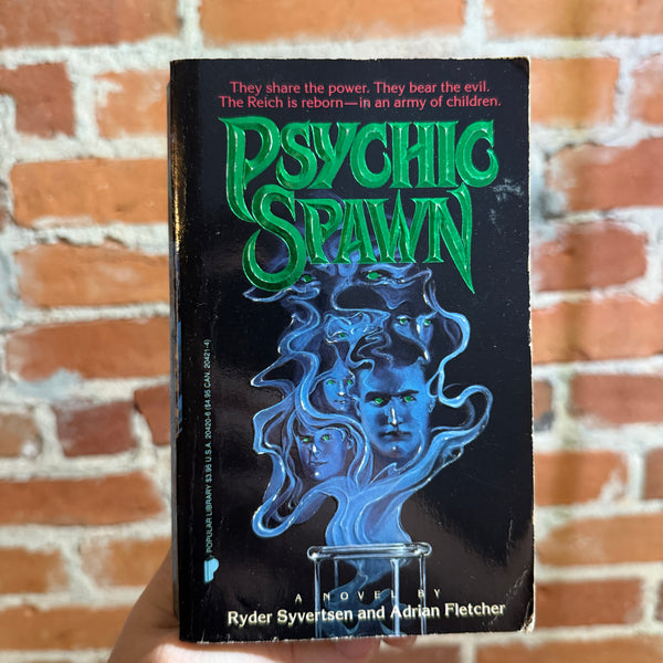 Psychic Spawn - Ryder Syvertsen and Adrian Fletcher - 1987 Popular Library Paperback - Mark & Stephanie Gerber Cover