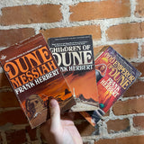 Dune Series Vintage Berkley Books Paperback Bundle (#2-4)