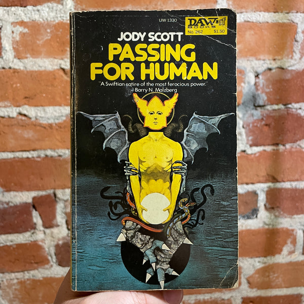 Passing For Human - Jody Scott - 1977 Daw Books Paperback - Bob Pepper Cover