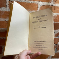 Existentialism and Human Emotions - Jean-Paul Sartre 1957 Philosophical Library Paperback