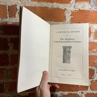 A Historical Review of the Auxiliaries United Spanish War Veterans - 1927 Department of Ohio Hardback