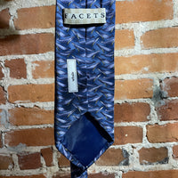 Vintage Blue Whale Tie - Facets