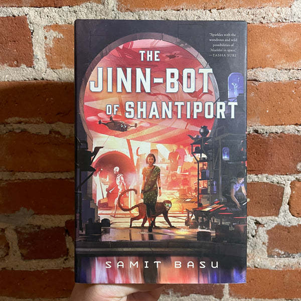 The Jinn-Bot of Shantiport - Samit Basu - 2023 1st Tor Books Hardback - Sparth Cover