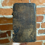 Antique German New Testament — Evangelium St. Matthäus — Early 18th–19th Century Leatherbound Pocket Bible