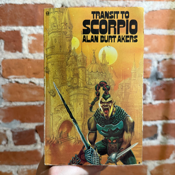 Transit to Scorpio - Alan Burt Akers - Illustrated 1974 Orbit Paperback - Chris Achilleos Cover
